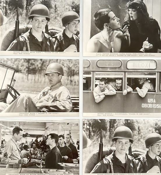 Set of 6 Press Photos - Stills from Film 'Biloxi Blues' - Christopher Walken, Matthew Broderick