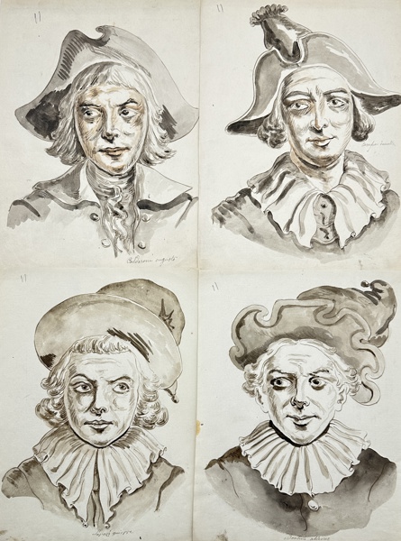 Unknown - Set of 4 Old Master Drawings - Portraits of different men from the 18th century_57a_8dc9514516848b5_lg.jpeg