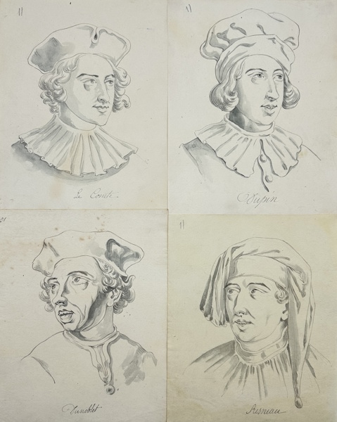 Unknown - Set of 4 Old Master Drawings - Portraits of different men from the 18th century_58a_8dc9514849b2283_lg.jpeg