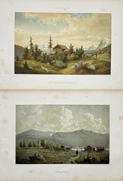 Carl Anton Pettersson - Set of 2 Topographical Prints - View of Qvickjocks Kapell - View of Gellivare - Lapland _60a_8dc9515bc146818_lg.jpeg