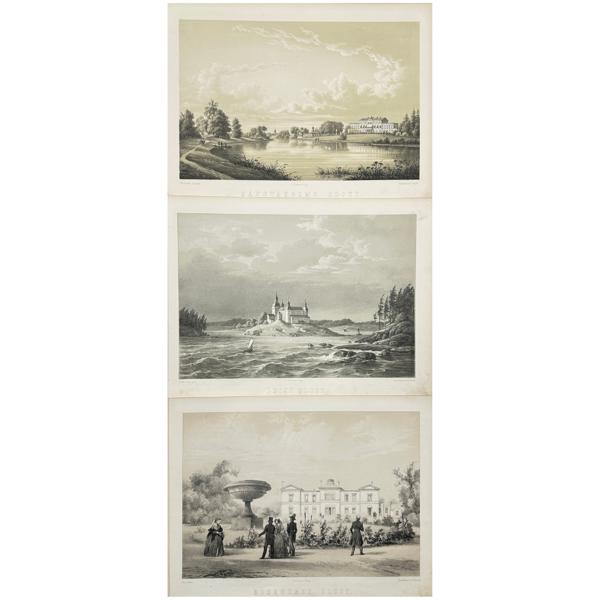 Fredrik Wilhelm Alexander Nay - Set of 3 Prints - View of Säfstaholms Slott - View of Leckö Slott - View of Rosendals Slott_62a_8dc951789369d39_lg.jpeg