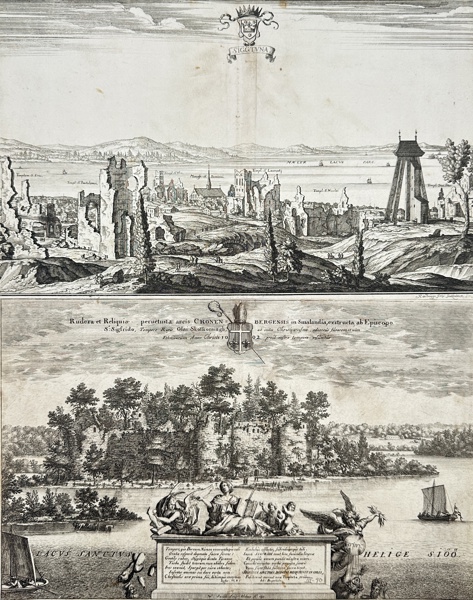 Erik Dahlbergh - Suecia Antiqua et Hodierna - Set of 2 Prints - View of Sigtuna - View of Kronobergs slott_63a_8dc951873767abc_lg.jpeg