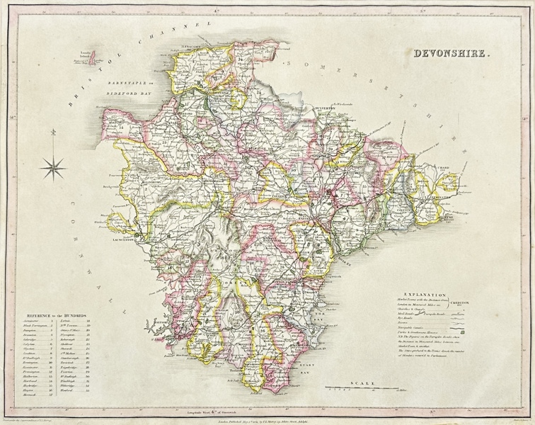 Samuel Lewis - Map of Devonshire - County Map of Devon - United Kingdom_66a_8dc951a5720c25c_lg.jpeg