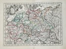 Georges-Louis Le Rouge (1712–1790) – Map of Denmark, Brandenburg, and Saxony – Hand-colored engraving (1750)