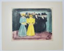 Edvard Munch (1863–1944), after – Street Scene at Night – Offset print (1980)