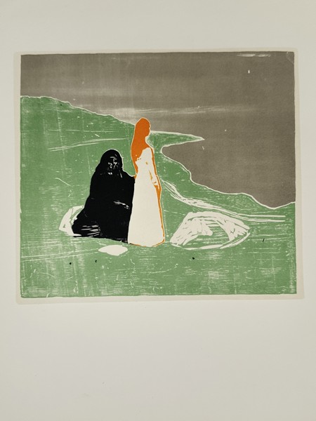 Edvard Munch (1863–1944), after – Two Figures on the Shore – Offset print (1980)