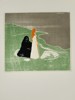 Edvard Munch (1863–1944), after – Two Figures on the Shore – Offset print (1980)