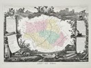 Victor Levasseur (1795–1862) – Map of the Department of Gers (France) – Hand-colored steel engraving (1852)