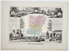 Victor Levasseur (1795–1862) – Map of the Department of Mayenne (France) – Hand-colored steel engraving (1852)