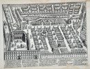 Giacomo Lauro (1550–1630) – Palace and Gardens of the Quirinal Hill in Rome – Copper engraving (1620)