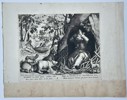 Maerten de Vos (1532–1603) – Saint Blaise in the Wilderness – Copper engraving (1590)