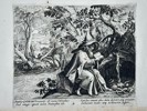 Maerten de Vos (1532–1603) – Saint Quirinus in the Wilderness – Copper engraving (1590)