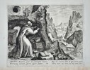 Maerten de Vos (1532–1603) – Saint Artus in the Wilderness – Copper engraving (1590)