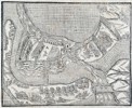 Sebastian Münster (1488–1552) – View of the Fortress of Bacza in Hungary – Woodcut (1550)