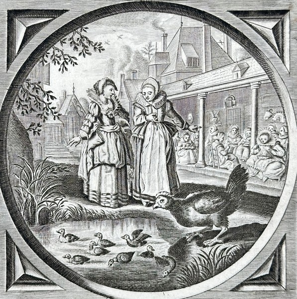 Jacob Cats (1577–1660) – Emblematic Illustration: The Mother – Letterpress text with copper engraving (1650)