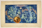Lucien Boucher (1889–1971) – Air France Celestial Route Map – Lithograph (1950)