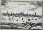 Matthäus Merian (1593–1650) – Panoramic View of the City of Antwerp – Copper engraving (1650)