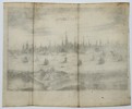 Matthäus Merian (1593–1650) – Panoramic View of the City of Antwerp – Copper engraving (1650)