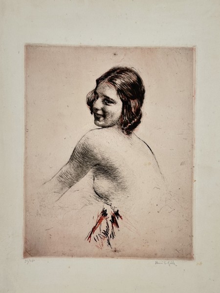 Emil Nolde (1867–1956) – Nude Study – Etching (20th Century)