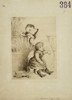 Marcellin-Gilbert Desboutin (1823–1902) – Mother and Child with Toy Wagon – Drypoint (1880)