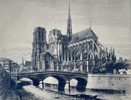 Lucien Gautier (1850–1925) – Notre-Dame de Paris – Etching (19th Century)