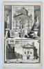 Jan Goeree (1670–1731) – Topographical Views of the Aerarium and Temple of Saturn – Engraving (1700–1730)