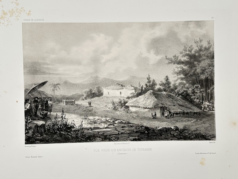 Auguste-Nicolas Vaillant (1793–1858) – View Taken in the Environs of Touranne – Engraving (1840–1852)