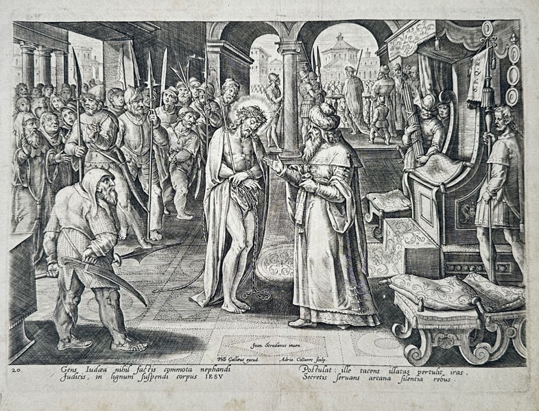 Adriaen Collaert (1560–1618) – Ecce Homo – Engraving (16th Century)