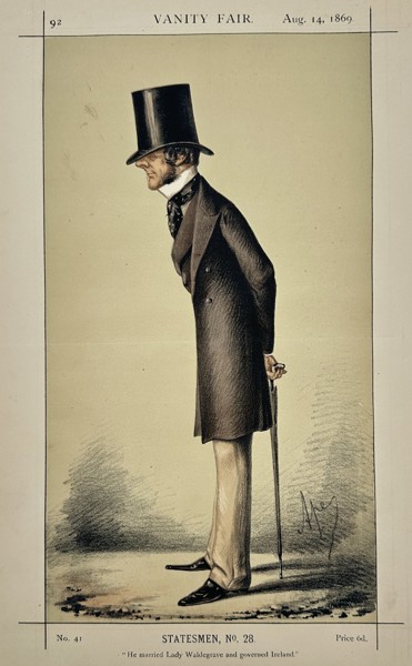 Carlo Pellegrini (1839–1889) – The Right Honourable Chichester Parkinson-Fortescue – Chromolithograph (1869)
