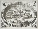 François Halma (1653–1722) – Reconstruction of a Roman Naumachia (Simulated Naval Battle) – Copperplate engraving (18th Century)