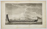 John Hawkesworth (1715–1773) – War Canoe of New Zealand – engraving (1774)