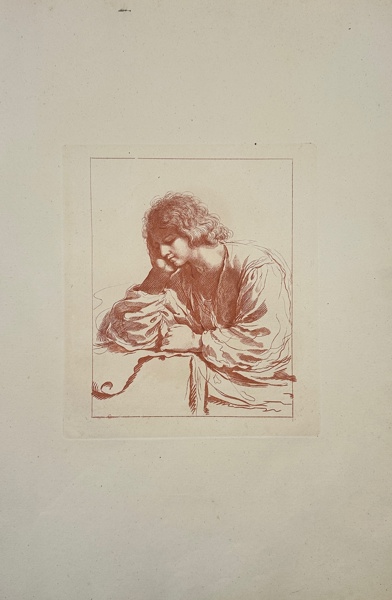 Francesco Bartolozzi (1727-1815) after Giovanni Francesco Barbieri (Guercino) - Saint John the Evangelist