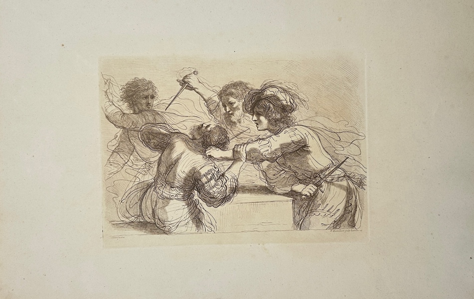 Francesco Bartolozzi (1727-1815) after Giovanni Francesco Barbieri (Guercino) - Assassination of Tod and Amon