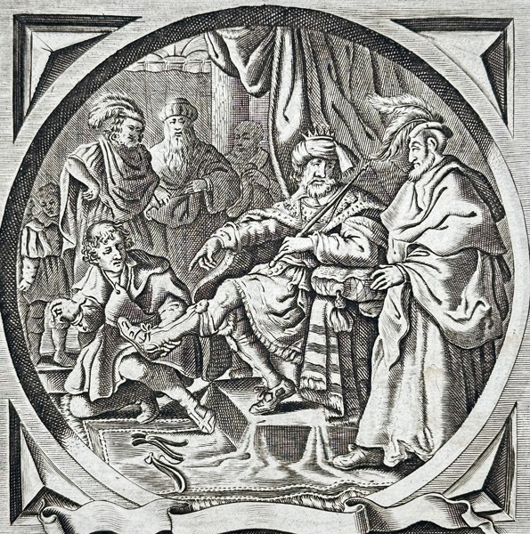 Jacob Cats (1577-1660) – The Tight Shoe – Engraving (1655)