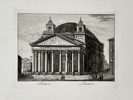 Pietro Parboni (c. 1814–1884) – View of the Pantheon – Etching