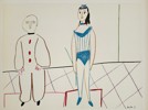 Pablo Picasso (1881–1973), after – Pierrot and Acrobat – Offset print (20th Century)
