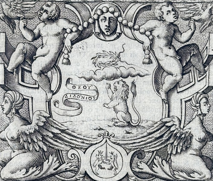 Girolamo Ruscelli (1504–1566) – Emblem of Manolio Boccali – Engraving (1566)