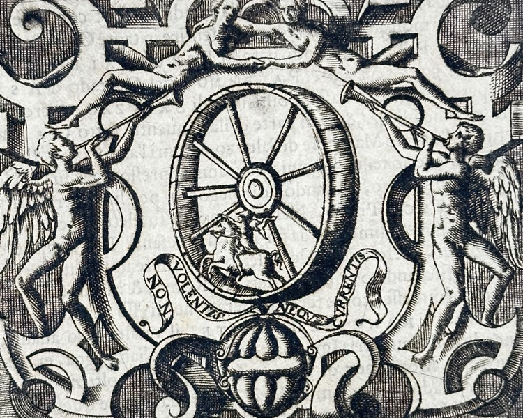 Girolamo Ruscelli (1504–1566) – Emblem of Federico Rovero – Engraving (1566)