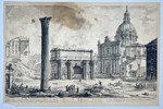 Giovanni Battista Piranesi (1720–1778) – View of the Arch of Septimius Severus – Etching (1772)
