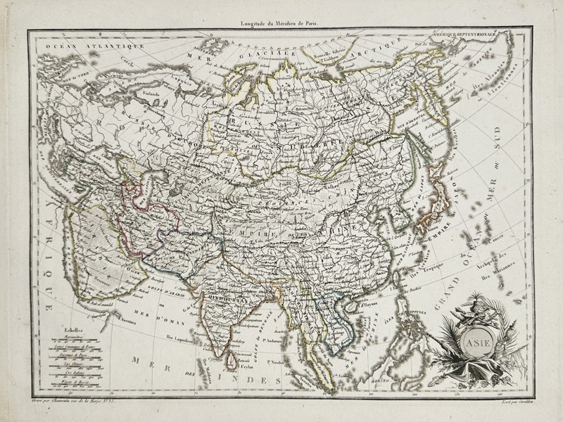 Conrad Malte-Brun (1775-1826) – Map of Asia – Asia – Etching (1812)