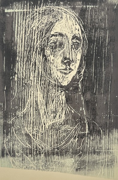 Edvard Munch (1863-1944), after – Portrait of a Young Woman – Offset print (20th Century)