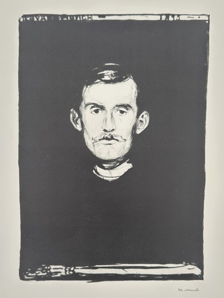 Edvard Munch (1863-1944), after – Self-Portrait with Skeleton Arm – Offset print (20th Century)