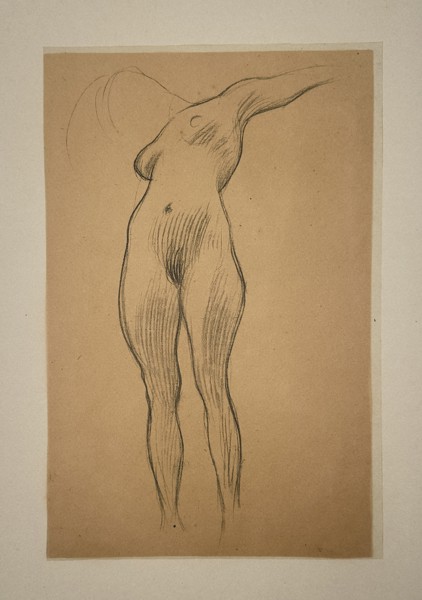 Gustav Klimt (1862-1918) – Standing Female Nude – Lithograph (20th century)
