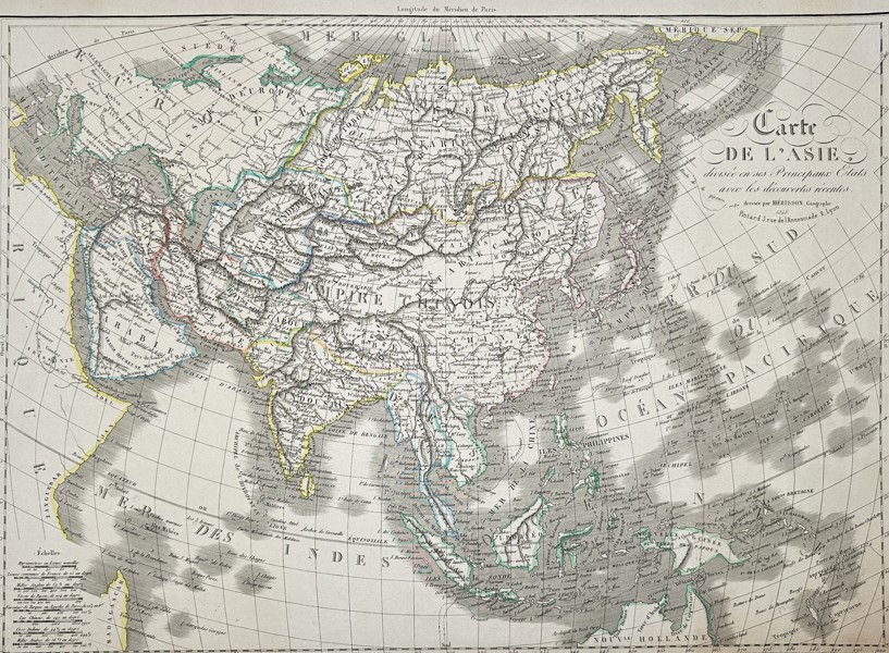 Eustache Hérisson (1759–1816) – Map of Asia – Asia – Engraving (1813)