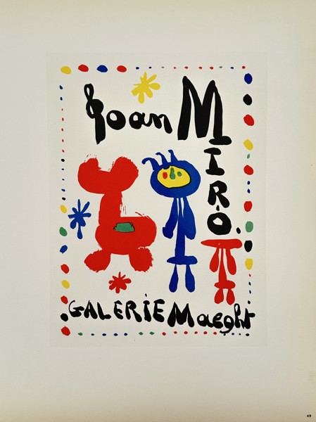 Joan Miró (1893–1983), after – Poster for Galerie Maeght – Lithography (20th Century)
