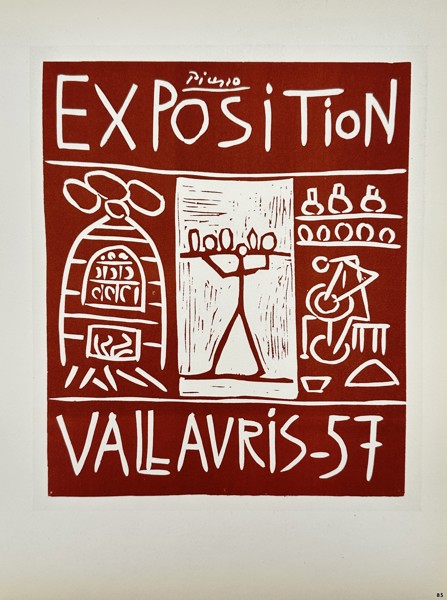 Pablo Picasso (1881–1973), after – Poster for Exposition Vallauris 1957 – Lithography (20th Century)