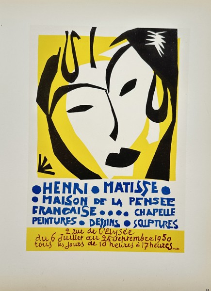 Henri Matisse (1869–1954), after – Poster for Maison de la Pensee Francaise – Lithography (20th Century)