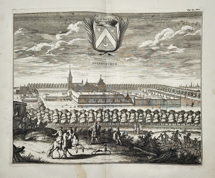 Mattheus Smallegange (1624–1710) – View of the House Swanenburgh – etching (1696)