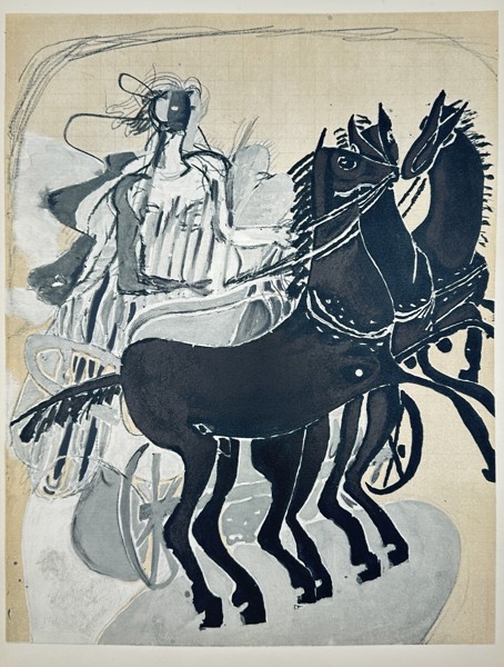 Georges Braque (1882–1963),after – The Chariot (L'Aurore) – Mythology – offset print (20th century)