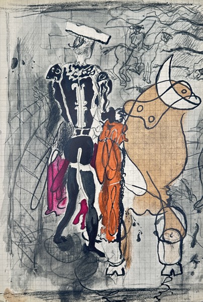 Georges Braque (1882–1963) – The Bullfight – offset print (1955)